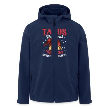 Tacos mexicains Tacos mexicains - Veste softshell homme en polyester recyclé Stanley/Stella - marine - Devant - AI Model Male 185 light (185cm)