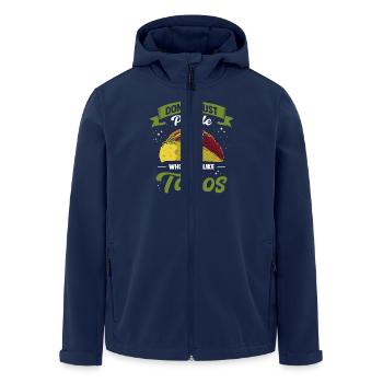 Tacos mexicains Tacos mexicains - Veste softshell homme en polyester recyclé Stanley/Stella - marine - Devant - AI Model Male 185 light (185cm)