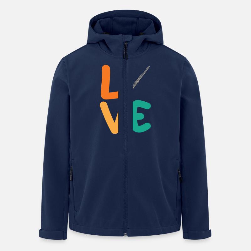 Flute player - Men’s Recycled Softshell Jacket by Stanley/Stella - navy