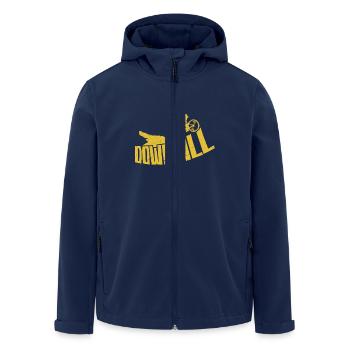 Mountainbiken DOWNHILL MTB Lustiges - Recycelte Männer Softshell-Jacke von Stanley/Stella - Navy - Vorne - AI Model Male 185 light (185cm)