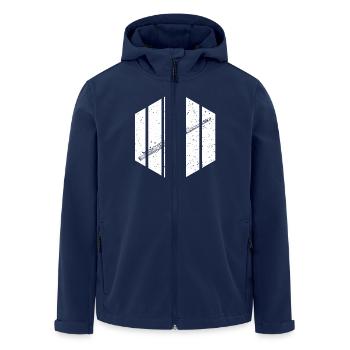 Flute player - Men’s Recycled Softshell Jacket by Stanley/Stella - navy - Front - AI Model Male 185 light (185cm)