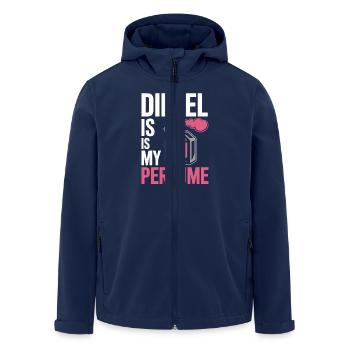 Frauen Im Trucking Weibliche Trucker-pride - Recycelte Männer Softshell-Jacke von Stanley/Stella - Navy - Vorne - AI Model Male 185 light (185cm)