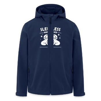 Twin Mom Life Double Trouble Parents Power - Men’s Recycled Softshell Jacket by Stanley/Stella - navy - Front - AI Model Male 185 light (185cm)