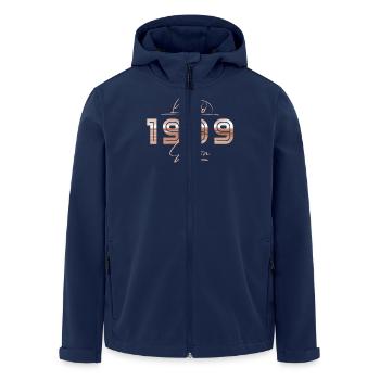 Limited 1999 Edition Retro Geburtstag Geschenk - Recycelte Männer Softshell-Jacke von Stanley/Stella - Navy - Vorne - AI Model Male 185 light (185cm)