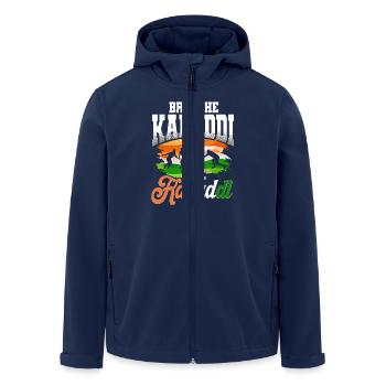 Kabaddi India Wrestling - Men’s Recycled Softshell Jacket by Stanley/Stella - navy - Front - AI Model Male 185 light (185cm)