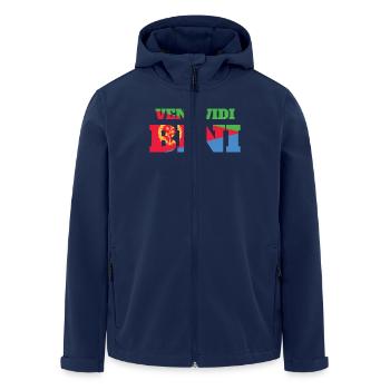 Érythrée Veni Vidi Bini Coloré - Veste softshell homme en polyester recyclé Stanley/Stella - marine - Devant - AI Model Male 185 light (185cm)