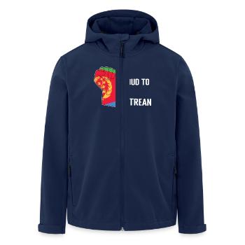 De fiers Érythréens seront le motif du drapeau - Veste softshell homme en polyester recyclé Stanley/Stella - marine - Devant - AI Model Male 185 light (185cm)