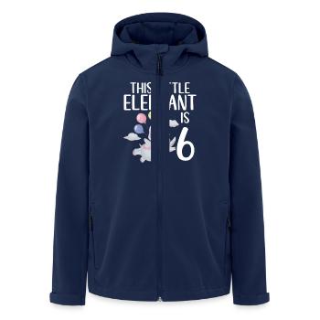 Elephant Lovers Gifts - Recycelte Männer Softshell-Jacke von Stanley/Stella - Navy - Vorne - AI Model Male 185 light (185cm)