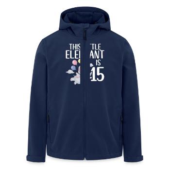Elephant Lovers Gifts - Recycelte Männer Softshell-Jacke von Stanley/Stella - Navy - Vorne - AI Model Male 185 light (185cm)