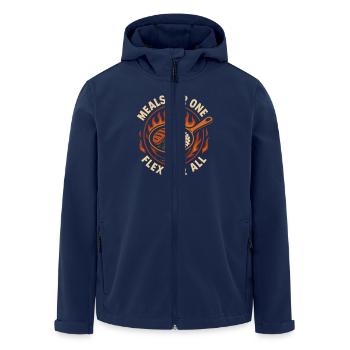 Bachelor Cooking Well At Home, Solo Cook - Men’s Recycled Softshell Jacket by Stanley/Stella - navy - Front - AI Model Male 185 light (185cm)