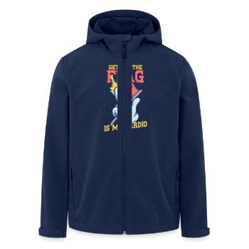 Laser Tag Getting The Flag Is My Cardio - Recycelte Männer Softshell-Jacke von Stanley/Stella - Navy - Vorne - AI Model Male 185 light (185cm)