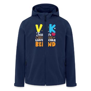 VPK teachers leave no child behind - Men’s Recycled Softshell Jacket by Stanley/Stella - navy - Front - AI Model Male 185 light (185cm)