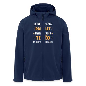 Timo - Veste softshell homme en polyester recyclé Stanley/Stella - marine - Devant - AI Model Male 185 light (185cm)