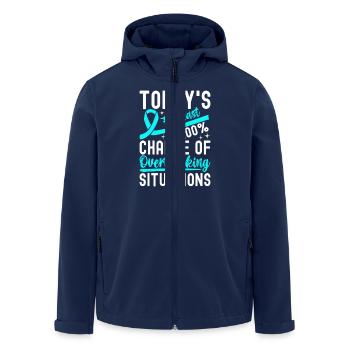 Trouble anxieux Trouble anxieux - Veste softshell homme en polyester recyclé Stanley/Stella - marine - Devant - AI Model Male 185 light (185cm)