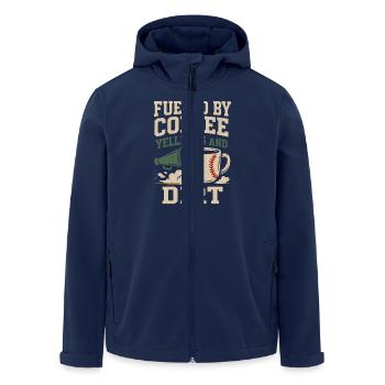 Baseball Maman Dugout Life Jour de match Équipe de soutien Spi - Veste softshell homme en polyester recyclé Stanley/Stella - marine - Devant - AI Model Male 185 light (185cm)
