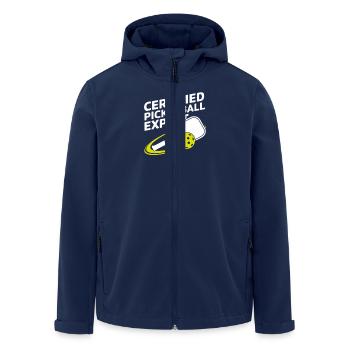 Pickleball Experte Pickleball Spieler Geschenk - Recycelte Männer Softshell-Jacke von Stanley/Stella - Navy - Vorne - AI Model Male 185 light (185cm)