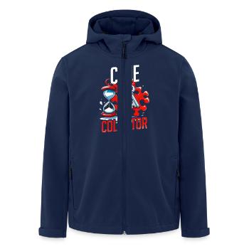 Escape Room Clue Collector - Men’s Recycled Softshell Jacket by Stanley/Stella - navy - Front - AI Model Male 185 light (185cm)