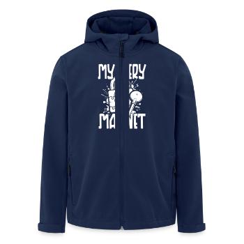 Escape Room Mystery Magnet - Men’s Recycled Softshell Jacket by Stanley/Stella - navy - Front - AI Model Male 185 light (185cm)