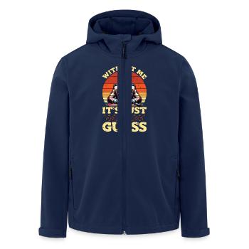 Statistician Without Me It's Just Mathematician - Recycelte Männer Softshell-Jacke von Stanley/Stella - Navy - Vorne - AI Model Male 185 light (185cm)