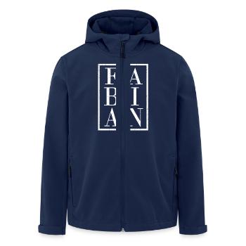 Fabian - Recycelte Männer Softshell-Jacke von Stanley/Stella - Navy - Vorne - AI Model Male 185 light (185cm)