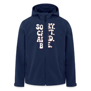 ADHS - Recycelte Männer Softshell-Jacke von Stanley/Stella - Navy - Vorne - AI Model Male 185 light (185cm)