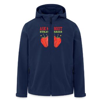 Strawberry Strawberry Gift - Men’s Recycled Softshell Jacket by Stanley/Stella - navy - Front - AI Model Male 185 light (185cm)