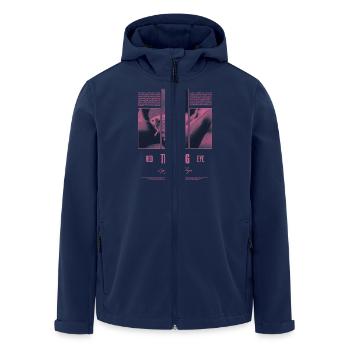 Rotäugiger Laubfrosch Regenwald Amphibie - Recycelte Männer Softshell-Jacke von Stanley/Stella - Navy - Vorne - AI Model Male 185 light (185cm)