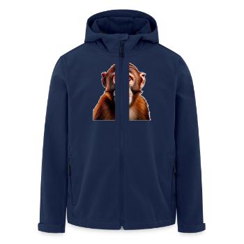 Singe - Veste softshell homme en polyester recyclé Stanley/Stella - marine - Devant - AI Model Male 185 light (185cm)