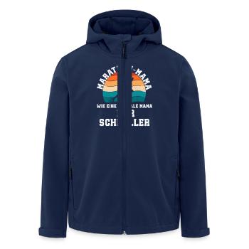Mutter MARATHON MAMA WIE EINE NORMALE MAMA Lustig - Recycelte Männer Softshell-Jacke von Stanley/Stella - Navy - Vorne - AI Model Male 185 light (185cm)