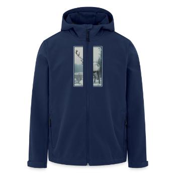 Reindeer Reindeer - Men’s Recycled Softshell Jacket by Stanley/Stella - navy - Front - AI Model Male 185 light (185cm)