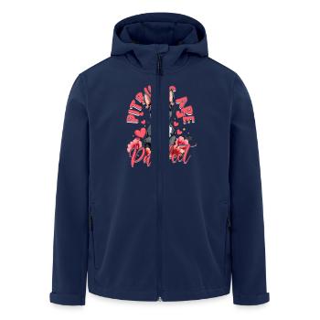Pitbull Pitbulls Are Purrfect - Men’s Recycled Softshell Jacket by Stanley/Stella - navy - Front - AI Model Male 185 light (185cm)