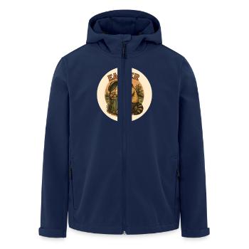 raton laveur de Pâques aux œufs - Veste softshell homme en polyester recyclé Stanley/Stella - marine - Devant - AI Model Male 185 light (185cm)