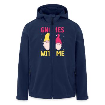 Garden Gnome Costume Gnomes With Me Gnome - Men’s Recycled Softshell Jacket by Stanley/Stella - navy - Front - AI Model Male 185 light (185cm)