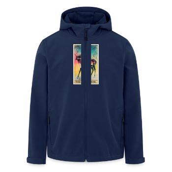 Reindeer Reindeer - Men’s Recycled Softshell Jacket by Stanley/Stella - navy - Front - AI Model Male 185 light (185cm)