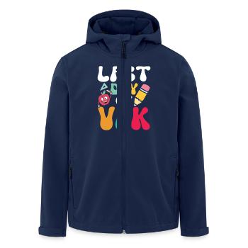 Letzter Tag Von Vpk - Recycelte Männer Softshell-Jacke von Stanley/Stella - Navy - Vorne - AI Model Male 185 light (185cm)