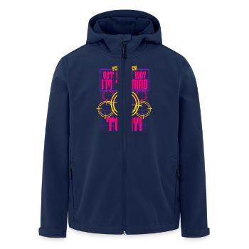 Laser Tag 8 Anniversaire - Veste softshell homme en polyester recyclé Stanley/Stella - marine - Devant - AI Model Male 185 light (185cm)