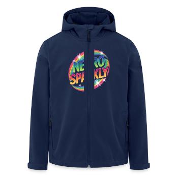 Neuro Sparkly - Recycelte Männer Softshell-Jacke von Stanley/Stella - Navy - Vorne - AI Model Male 185 light (185cm)