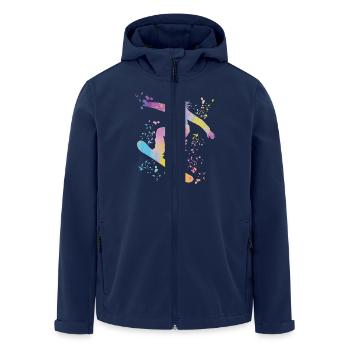 Snowboarder Snowboarding Snowboard - Recycelte Männer Softshell-Jacke von Stanley/Stella - Navy - Vorne - AI Model Male 185 light (185cm)