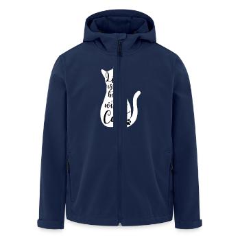 Cats Saying Cat Owner Kitten - Men’s Recycled Softshell Jacket by Stanley/Stella - navy - Front - AI Model Male 185 light (185cm)