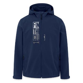 Escape Room Find The Clues - Men’s Recycled Softshell Jacket by Stanley/Stella - navy - Front - AI Model Male 185 light (185cm)