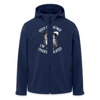 Neurodivergent Overstimulated - Recycelte Männer Softshell-Jacke von Stanley/Stella - Navy - Vorne - AI Model Male 185 light (185cm)