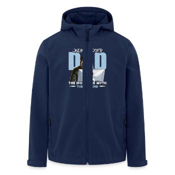 Codeur en ligne Papa L’idole Le mythe Le développeur - Veste softshell homme en polyester recyclé Stanley/Stella - marine - Devant - AI Model Male 185 light (185cm)