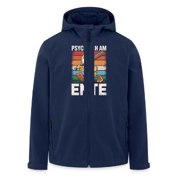 Psychiquement sur le canard - Veste softshell homme en polyester recyclé Stanley/Stella - marine - Devant - AI Model Male 185 light (185cm)