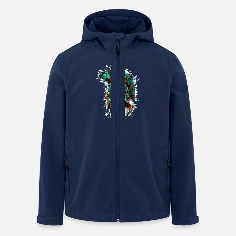 Crâne spartiate - Veste softshell homme en polyester recyclé Stanley/Stella - marine