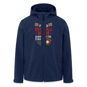 Baseball Maman Dugout Life Jour de match Équipe de soutien Spi - Veste softshell homme en polyester recyclé Stanley/Stella - marine - Devant - AI Model Male 185 light (185cm)