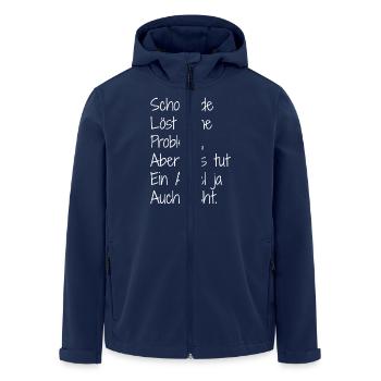 Chocolate and. Apple - Men’s Recycled Softshell Jacket by Stanley/Stella - navy - Front - AI Model Male 185 light (185cm)