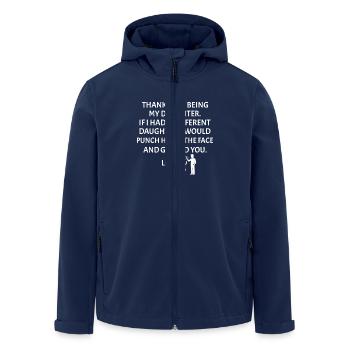 Danke, dass du meine Tochter bist Vater-Tochter - Recycelte Männer Softshell-Jacke von Stanley/Stella - Navy - Vorne - AI Model Male 185 light (185cm)