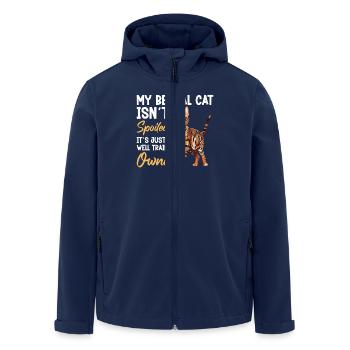 Meine Bengalische Katze Hat Nicht Verwöhnt, Dass - Recycelte Männer Softshell-Jacke von Stanley/Stella - Navy - Vorne - AI Model Male 185 light (185cm)
