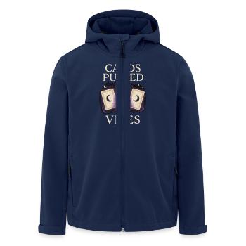 Spiritual Sunday Ritual Self-Care - Men’s Recycled Softshell Jacket by Stanley/Stella - navy - Front - AI Model Male 185 light (185cm)
