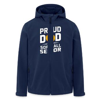 Proud Softball Dad High School Graduate - Men’s Recycled Softshell Jacket by Stanley/Stella - navy - Front - AI Model Male 185 light (185cm)
